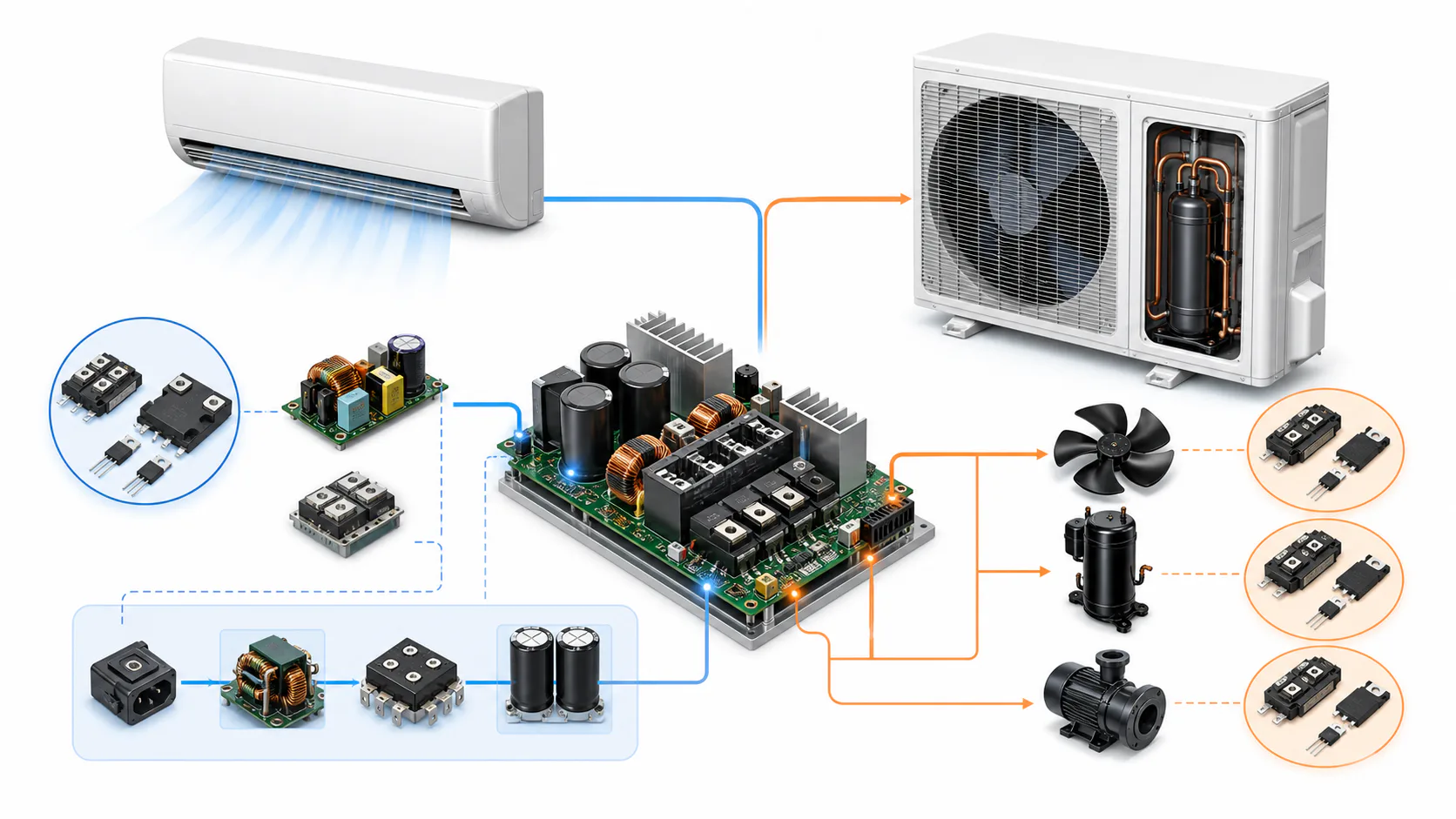 Why Inverter Air Conditioners Save Power — and What China's IGBT Progress Means for White-Goods Sourcing, image 1