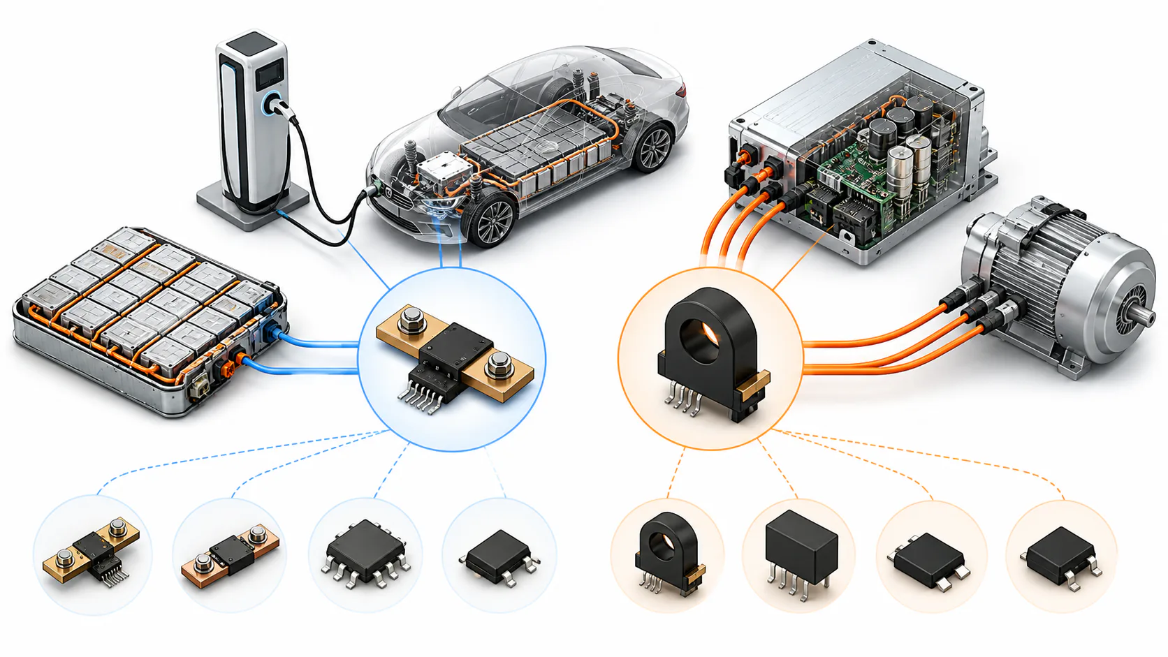 Second-Sourcing the "Current Eyes": China's Shunt-Amp and Hall-Sensor Alternatives to TI in EV, Charging and Inverter Power, image 1