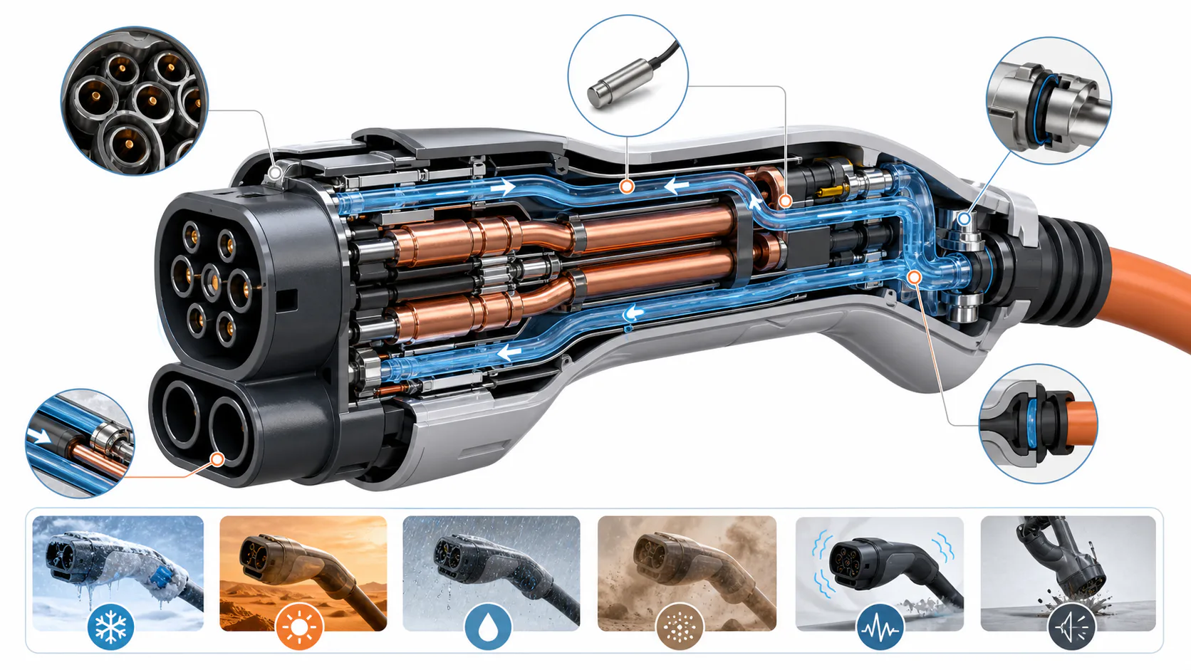 The Liquid-Cooled Charging Gun Is a Thermal System: How 800 V Fast Charging Rewrites Connector Qualification, image 1